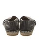 Gucci Leather Whipstitch Trim Espadrilles