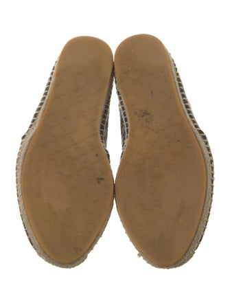 Gucci Leather Whipstitch Trim Espadrilles