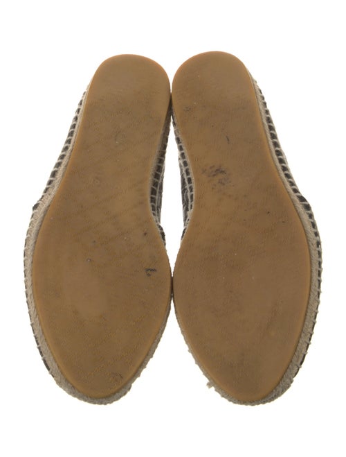 Gucci Leather Whipstitch Trim Espadrilles