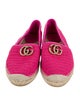Gucci Faux Pearl Accents Whipstitch Trim Espadrilles