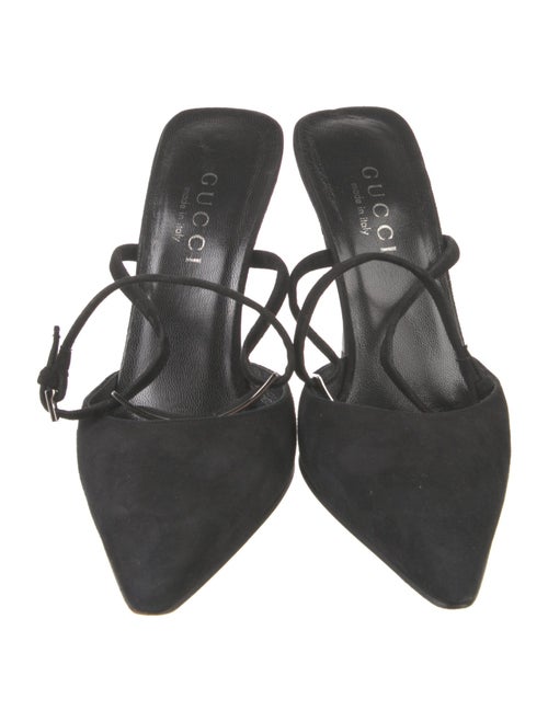 Gucci Suede Slingback Pumps