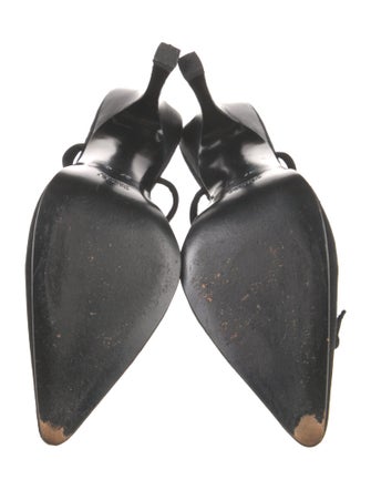 Gucci Suede Slingback Pumps