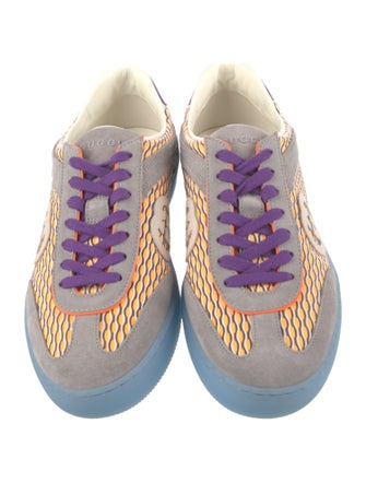 Gucci Leather Printed Sneakers