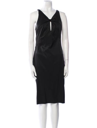 Gucci V-Neck Knee-Length Dress