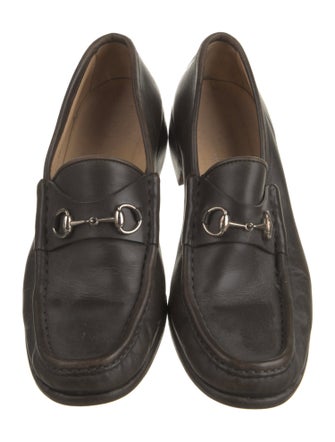 Gucci Horsebit Accent Leather Loafers