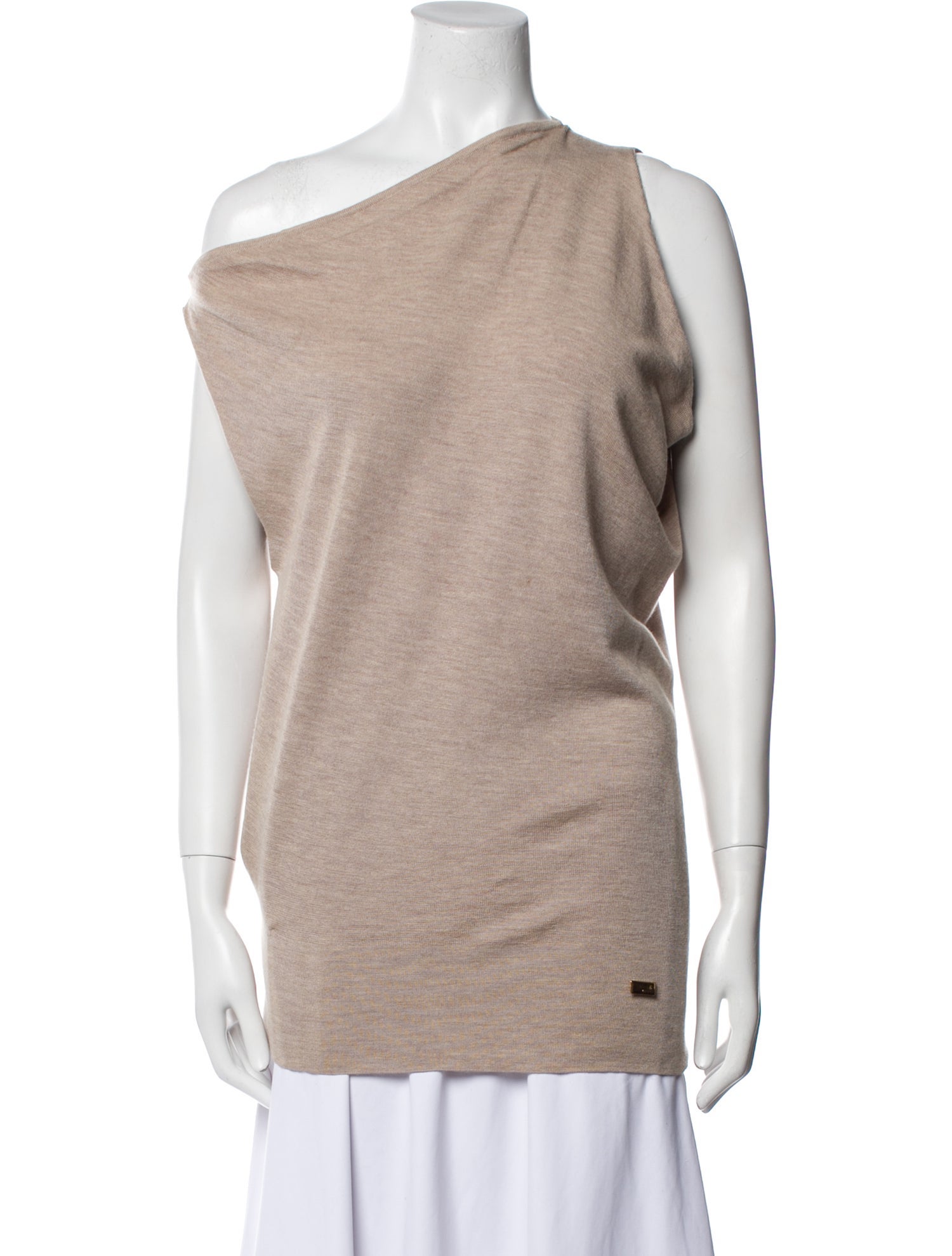 Gucci Cashmere One-Shoulder Top