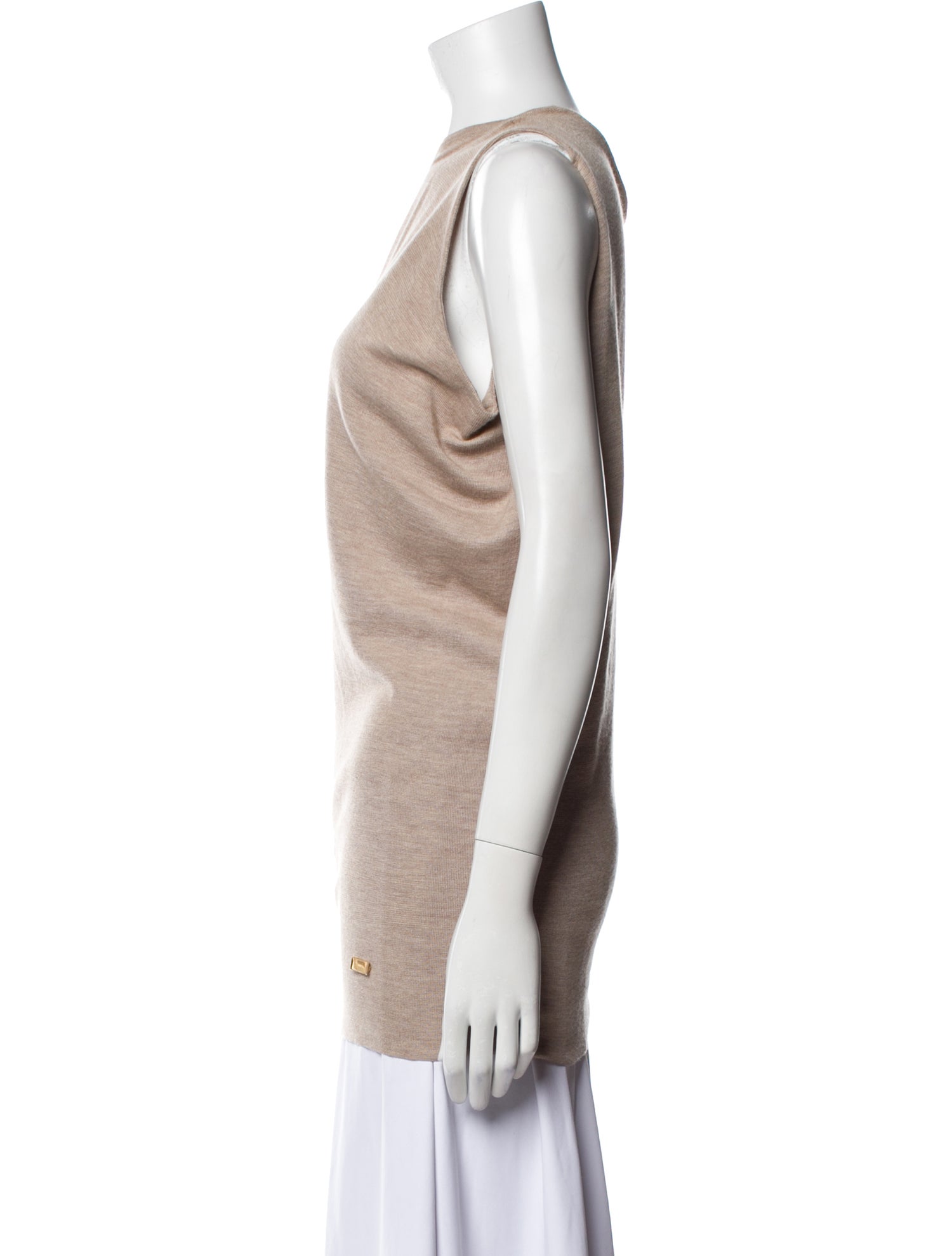 Gucci Cashmere One-Shoulder Top