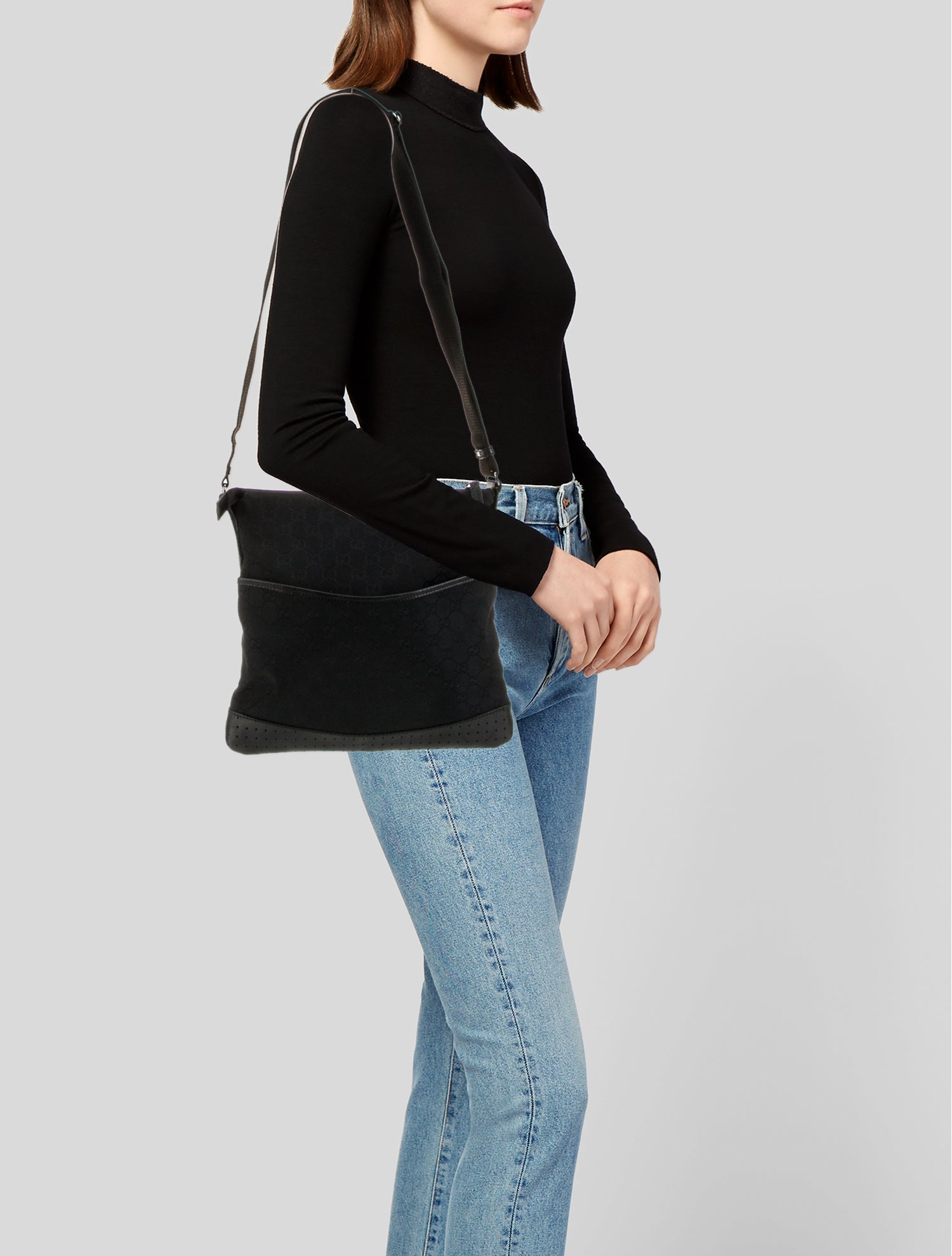 Gucci GG Canvas Messenger Bag Vintage