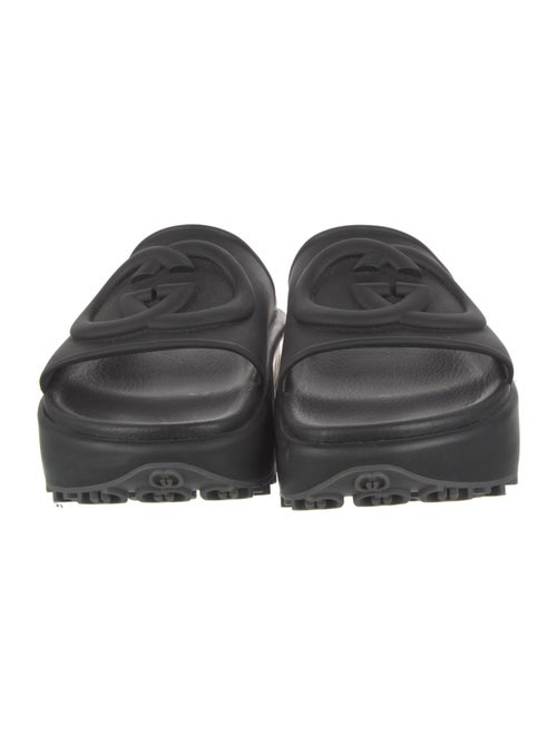 Gucci Interlocking G Logo Rubber Slides