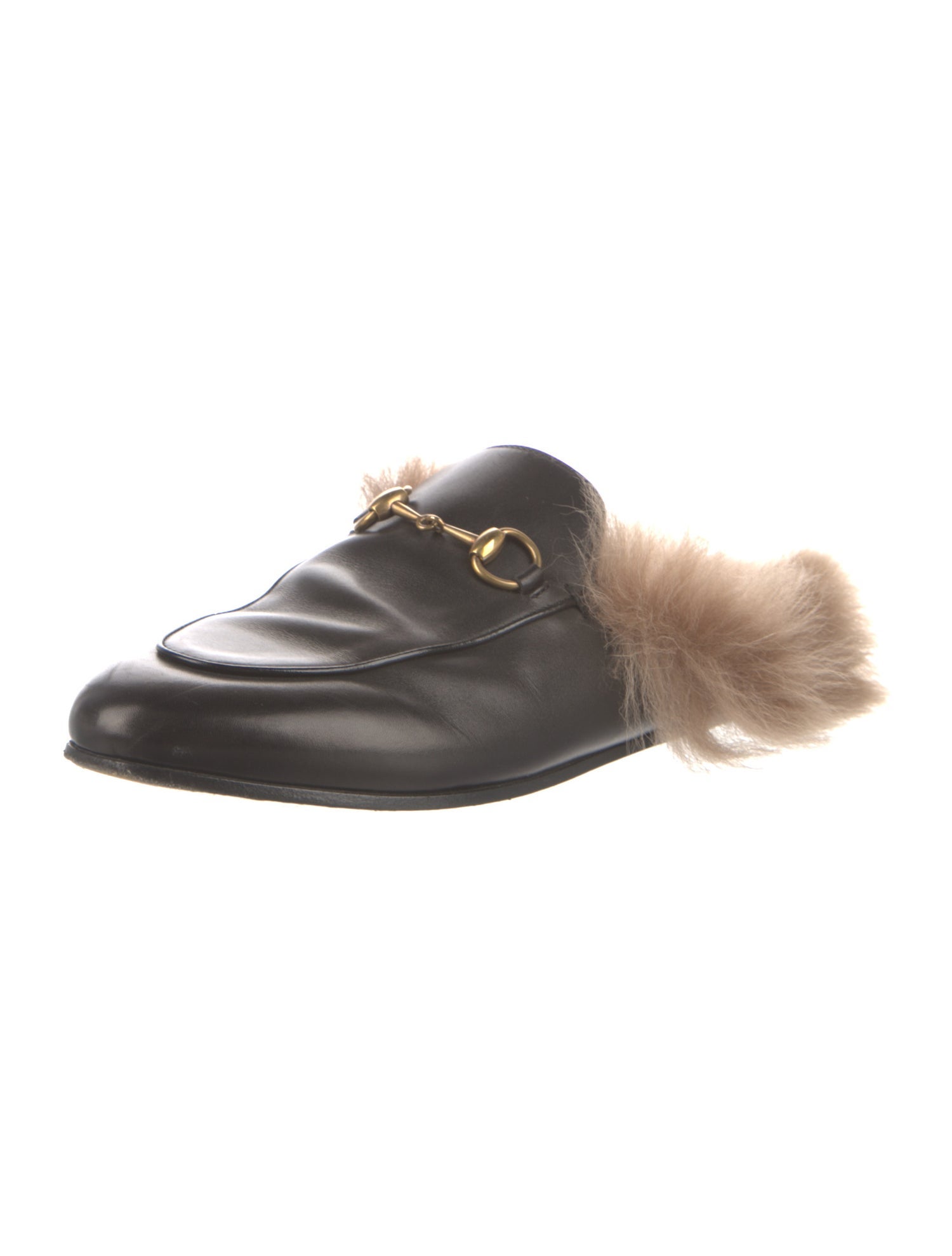 Gucci Horsebit Accent Leather Mules