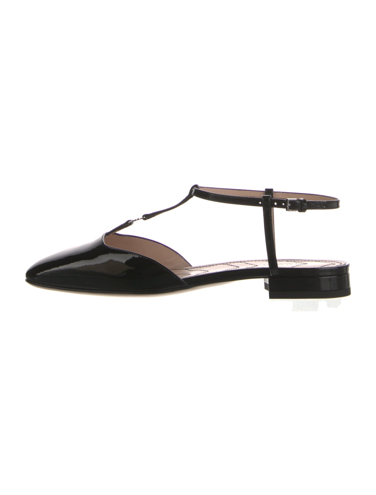 Gucci Patent Leather Slingback Flats w/ Tags