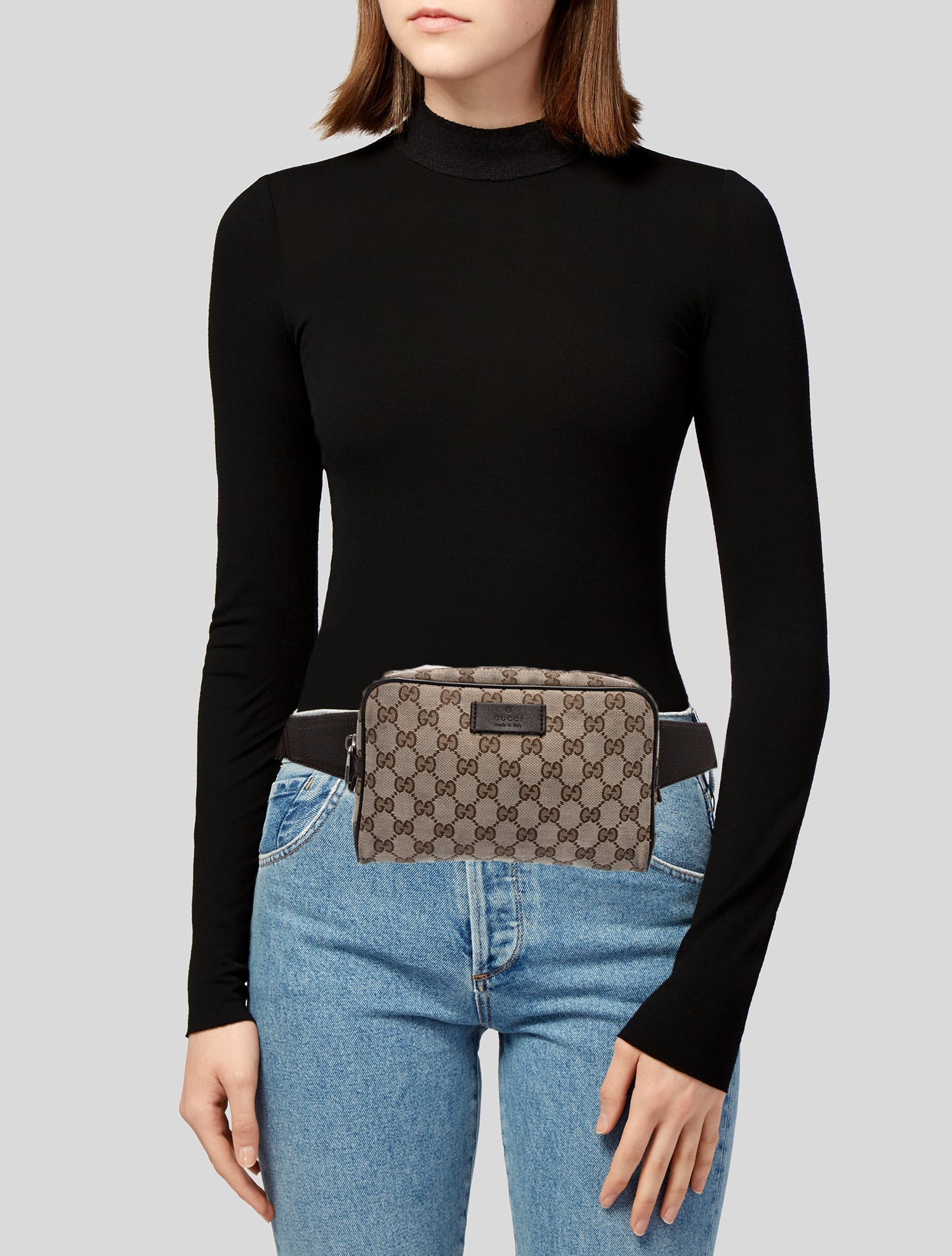 Gucci GG Canvas Belt Bag Vintage