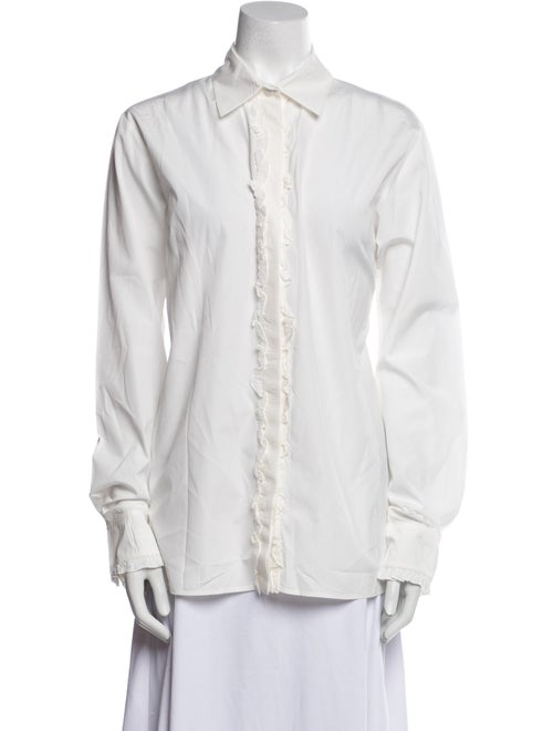 Gucci Long Sleeve Button-Up Top