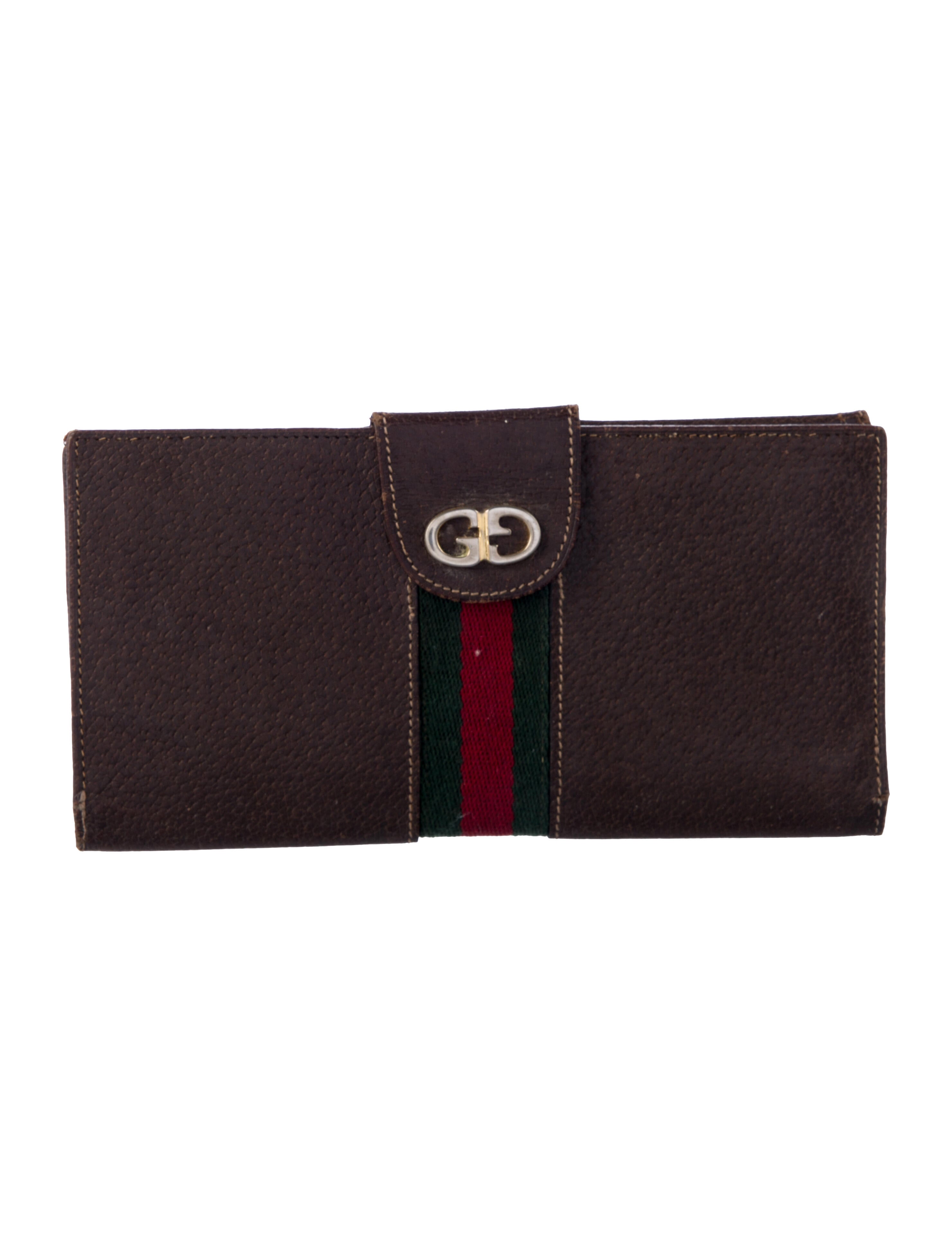 Gucci Vintage Web Accent French Purse