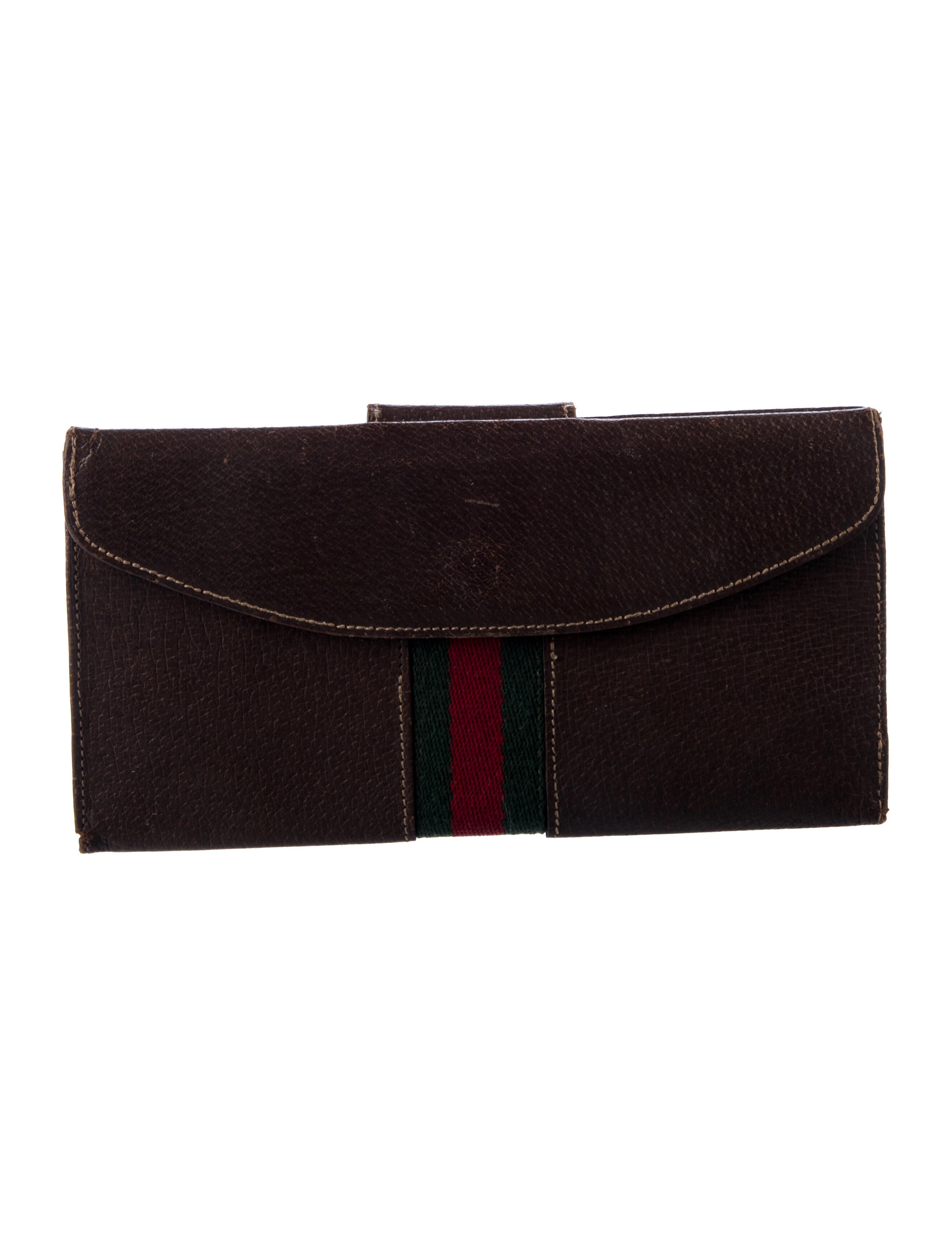 Gucci Vintage Web Accent French Purse