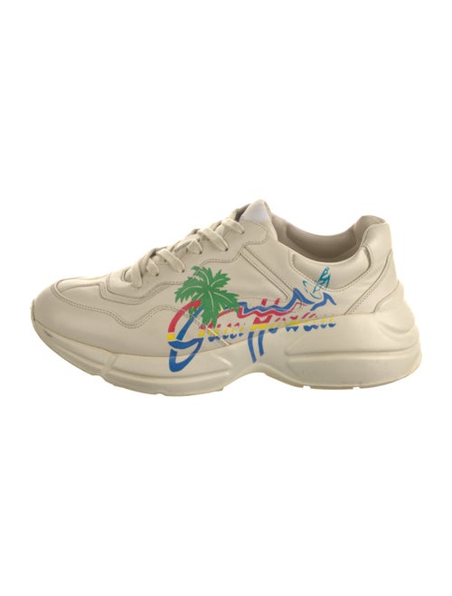 Gucci Leather Printed Sneakers