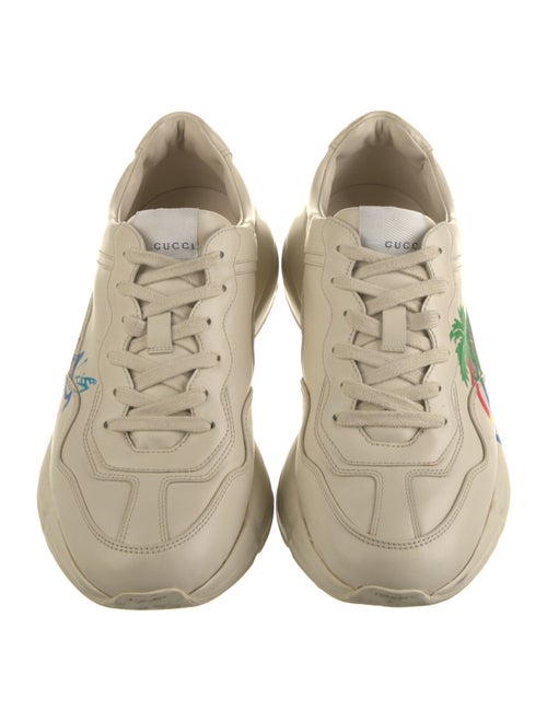 Gucci Leather Printed Sneakers