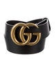 Gucci Double G Logo Leather Belt