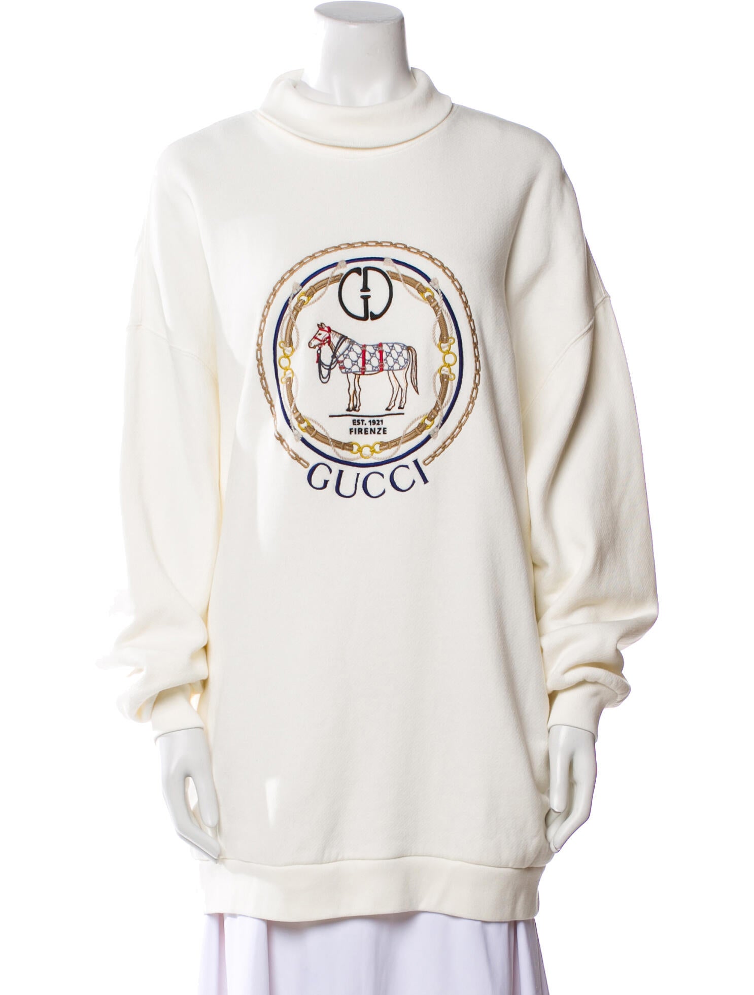 Gucci Graphic Print Crew Neck Sweatshirt w/ Tags