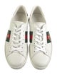 Gucci Web Accent Leather Sneakers