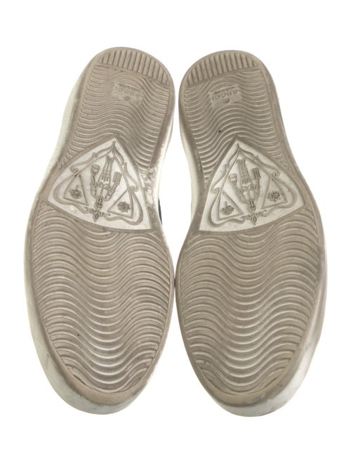Gucci Web Accent Leather Sneakers
