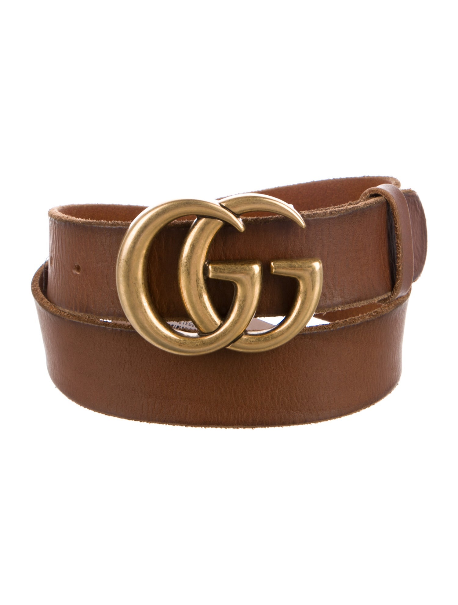 Gucci Running GG Logo Leather Belt