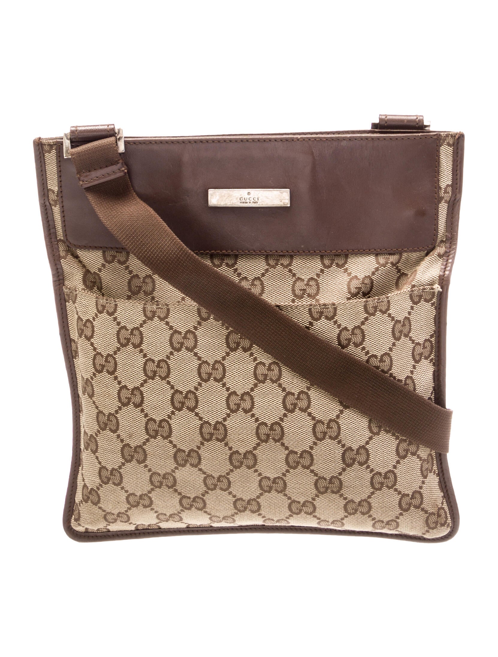 Gucci GG Canvas Crossbody Bag Vintage