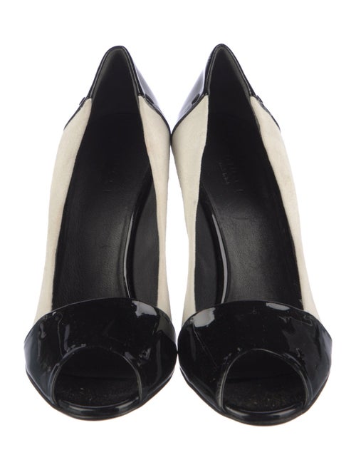 Gucci Interlocking G Logo Patent Leather Pumps