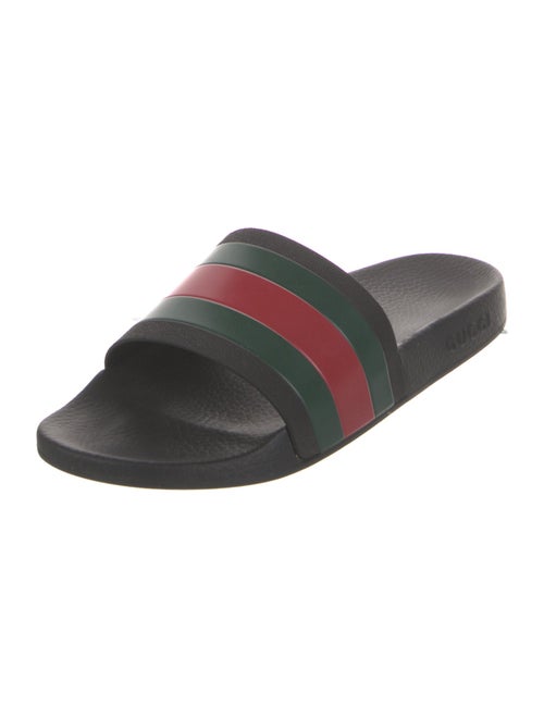 Gucci Web Accent Rubber Slides