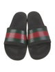 Gucci Web Accent Rubber Slides