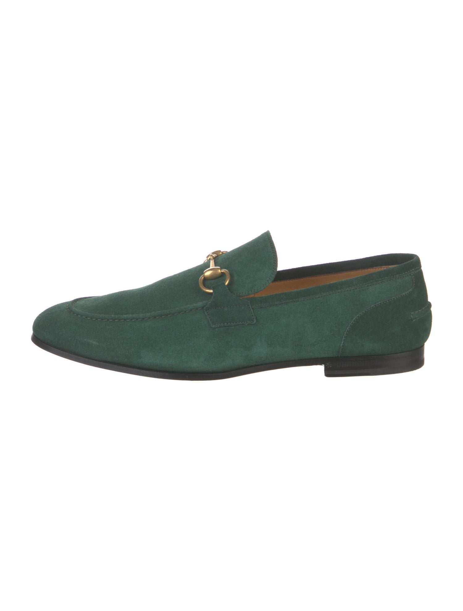 Gucci Web Accent Suede Loafers w/ Tags