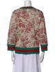 Gucci Floral Print Bateau Neckline Sweatshirt