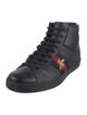 Gucci Web Accent Leather Sneakers