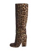 Gucci Ponyhair Animal Print Boots