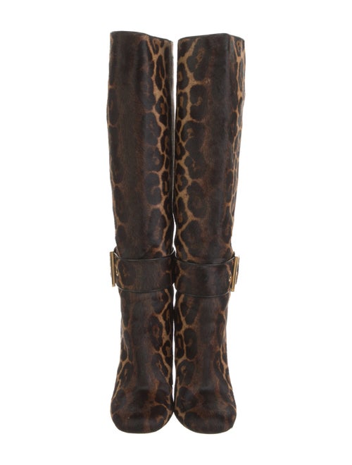 Gucci Ponyhair Animal Print Boots