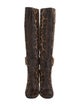 Gucci Ponyhair Animal Print Boots