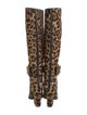 Gucci Ponyhair Animal Print Boots