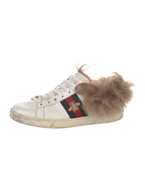 Gucci Sylvie Web Accent Leather Sneakers