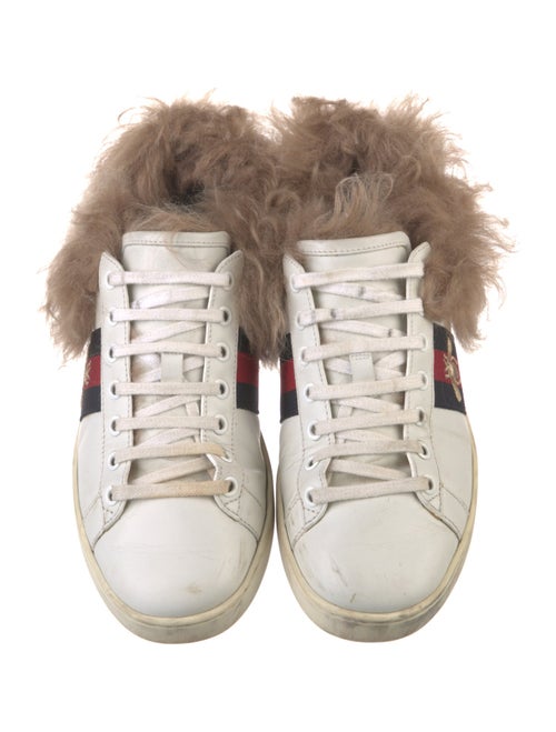 Gucci Sylvie Web Accent Leather Sneakers