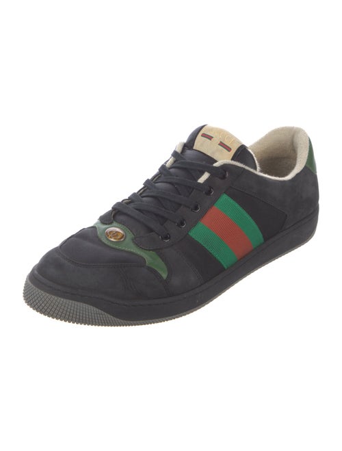 Gucci Web Accent Nubuck Sneakers