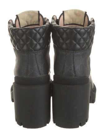 Gucci GG Supreme Combat Boots