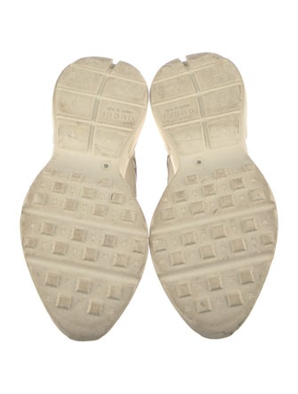 Gucci Web Accent Leather Sneakers