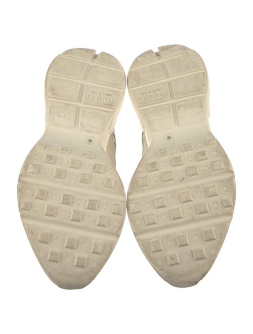 Gucci Web Accent Leather Sneakers