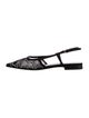 Gucci GG Crystal Mesh Slingback Flats