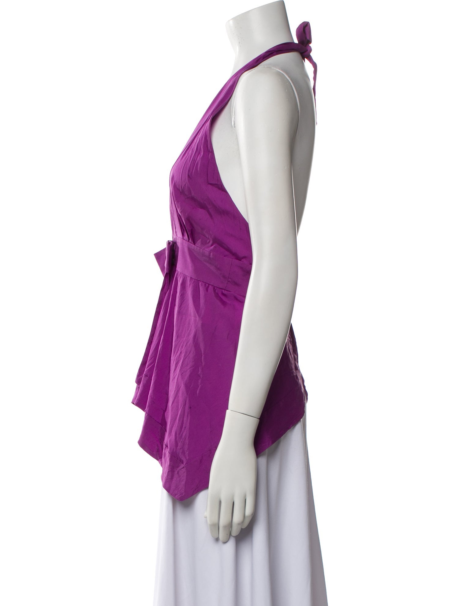 Gucci Satin V-Neck Top