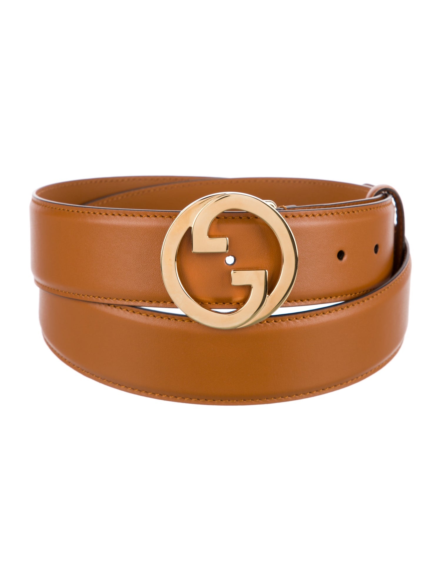 Gucci Interlocking G Logo Leather Belt w/ Tags