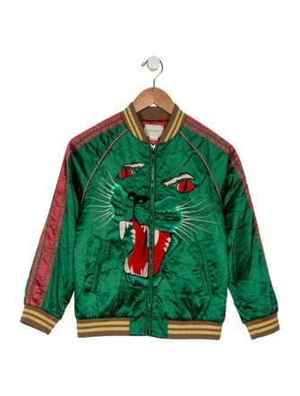 Gucci Boys' Embroidered Bomber Jacket