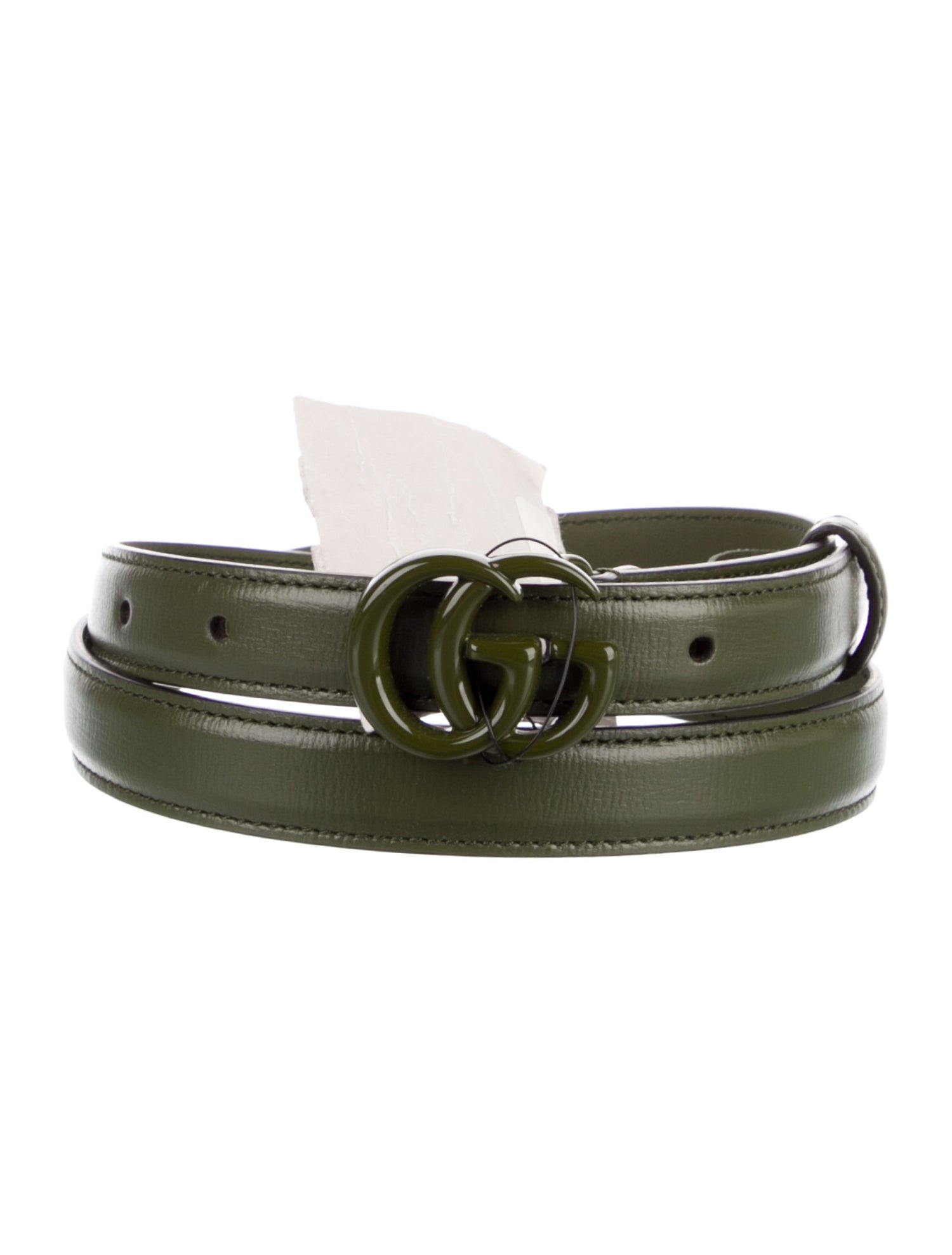 Gucci Leather belt with Double G buckle Double G Logo Belt