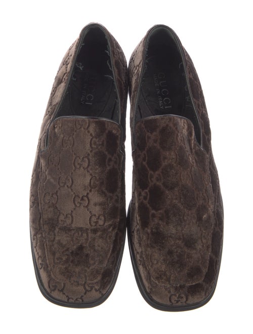 Gucci GG Logo Velvet Loafers