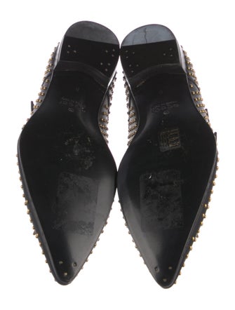 Gucci Leather Studded Accents Monk Straps